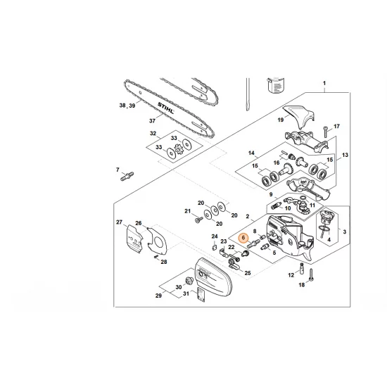 STIHL  Śruba D8 0000 664 2412